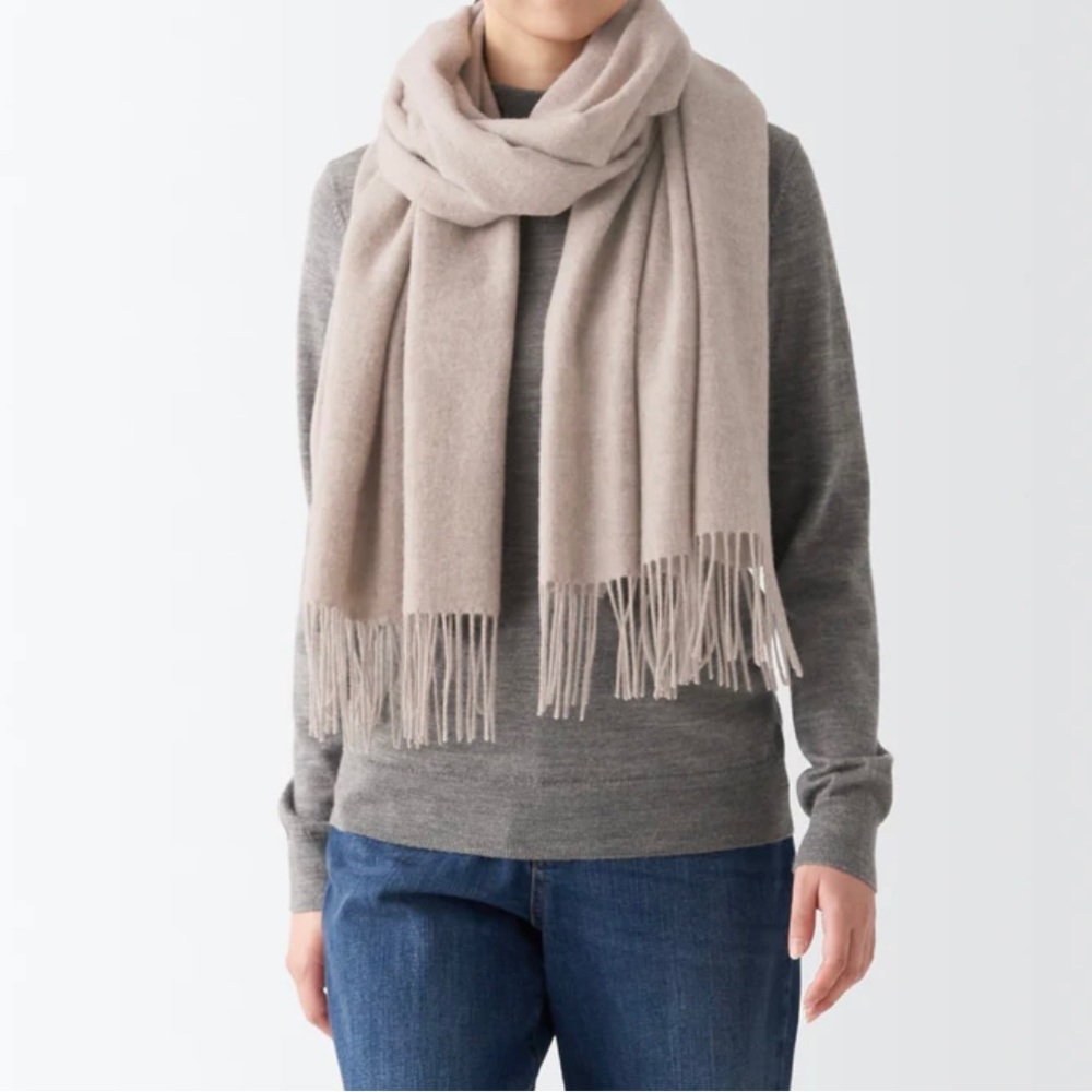 Muji Wool Woven Stole 60x200cm
